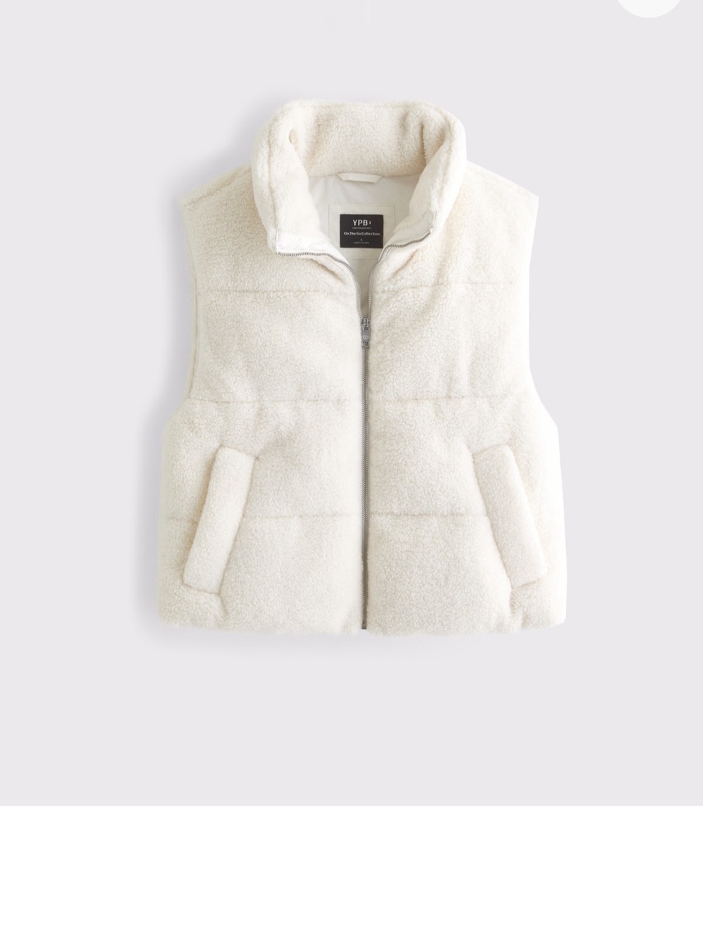 YPB On The Go Sherpa Puffer Vest NWT